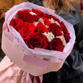 Bouquet of 15 red roses