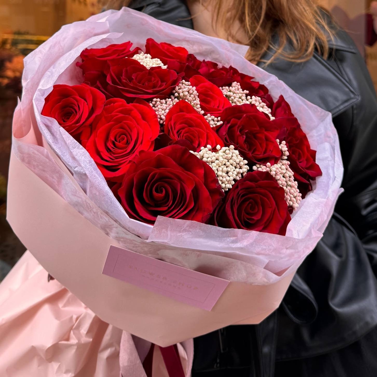 Bouquet of 15 red roses
