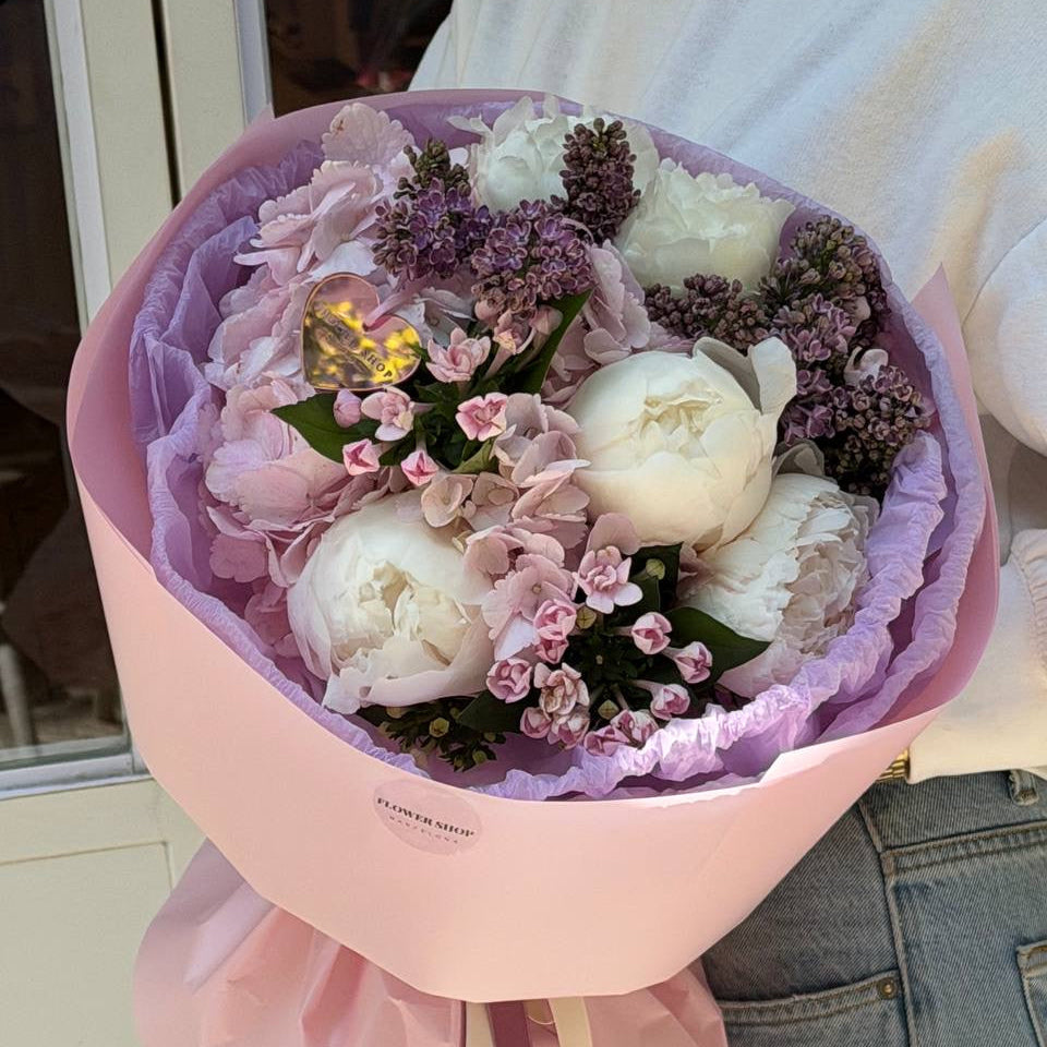 Lila-licous Peony Bouqet