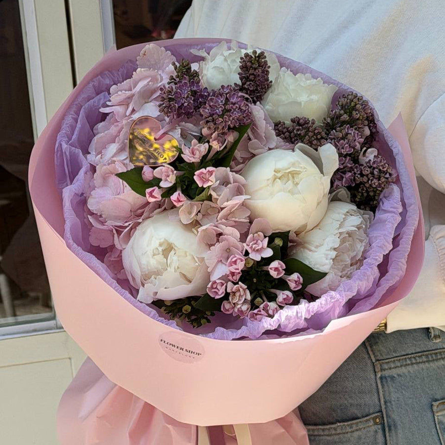 Lila-licous Peony Bouqet