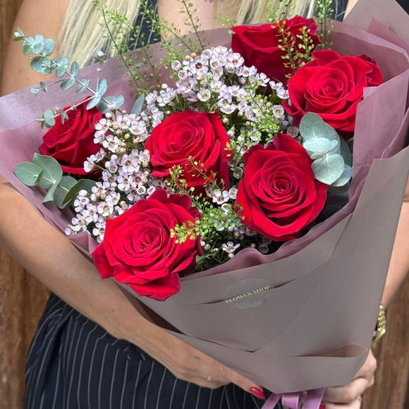 Ramo de 6 Rosas Rojas