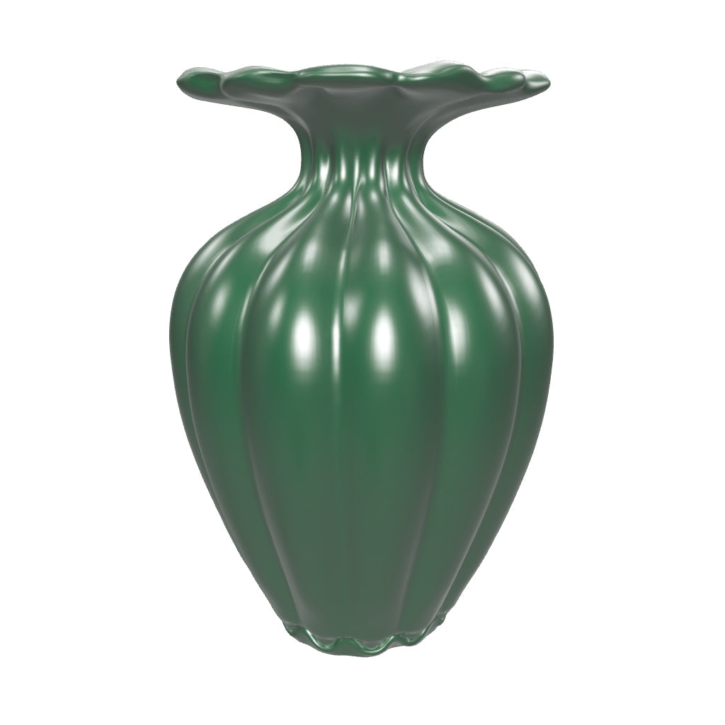 Jarrón Verde Esmeralda
